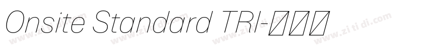 Onsite Standard TRI字体转换